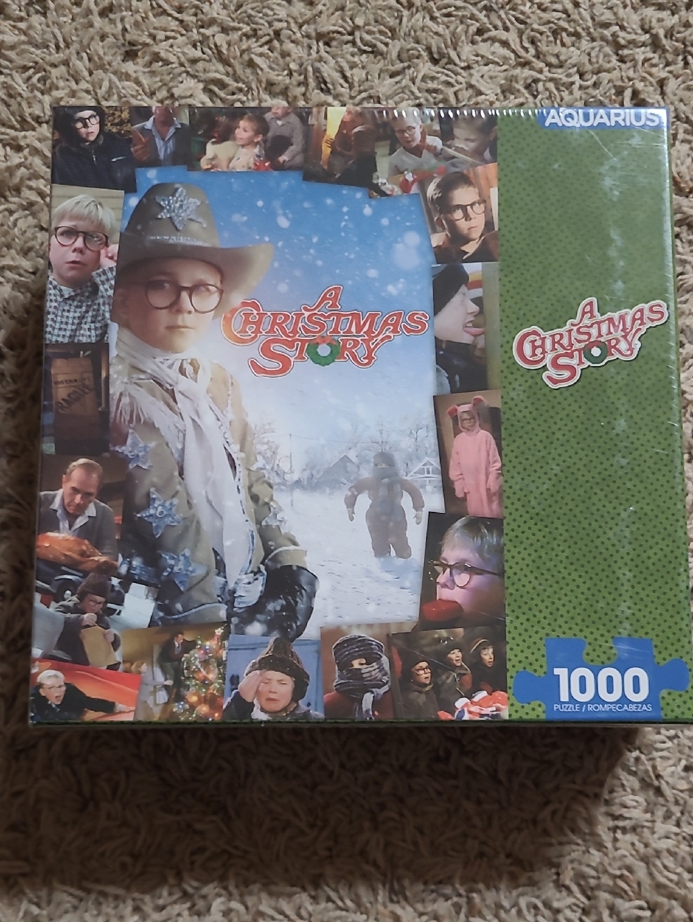 NEW SEALED 1000 PIECE A CHRISTMAS STORY JIGSAW PUZZLE AQUARIUS